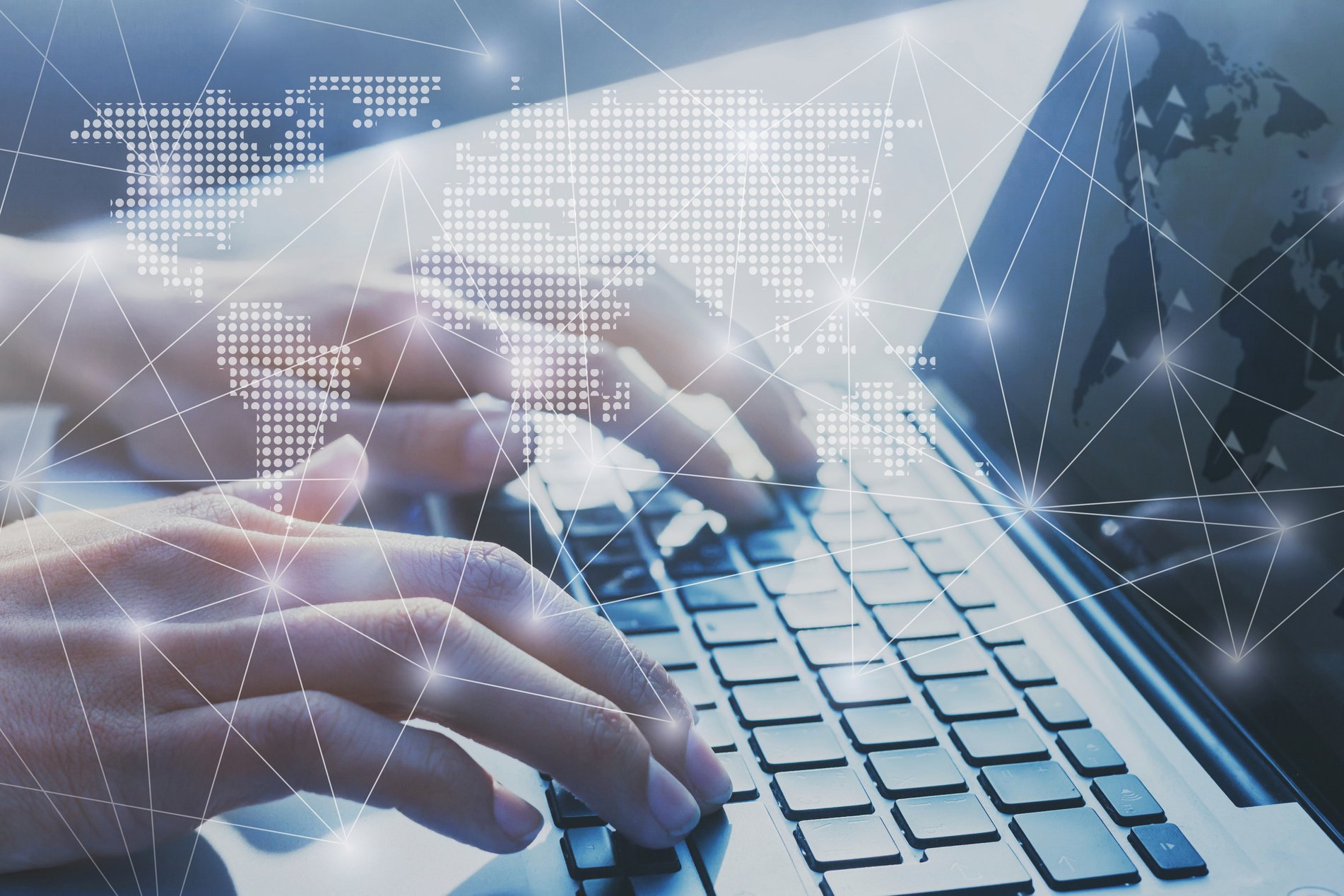 international business network worldwide, digital marketing and e-commerce